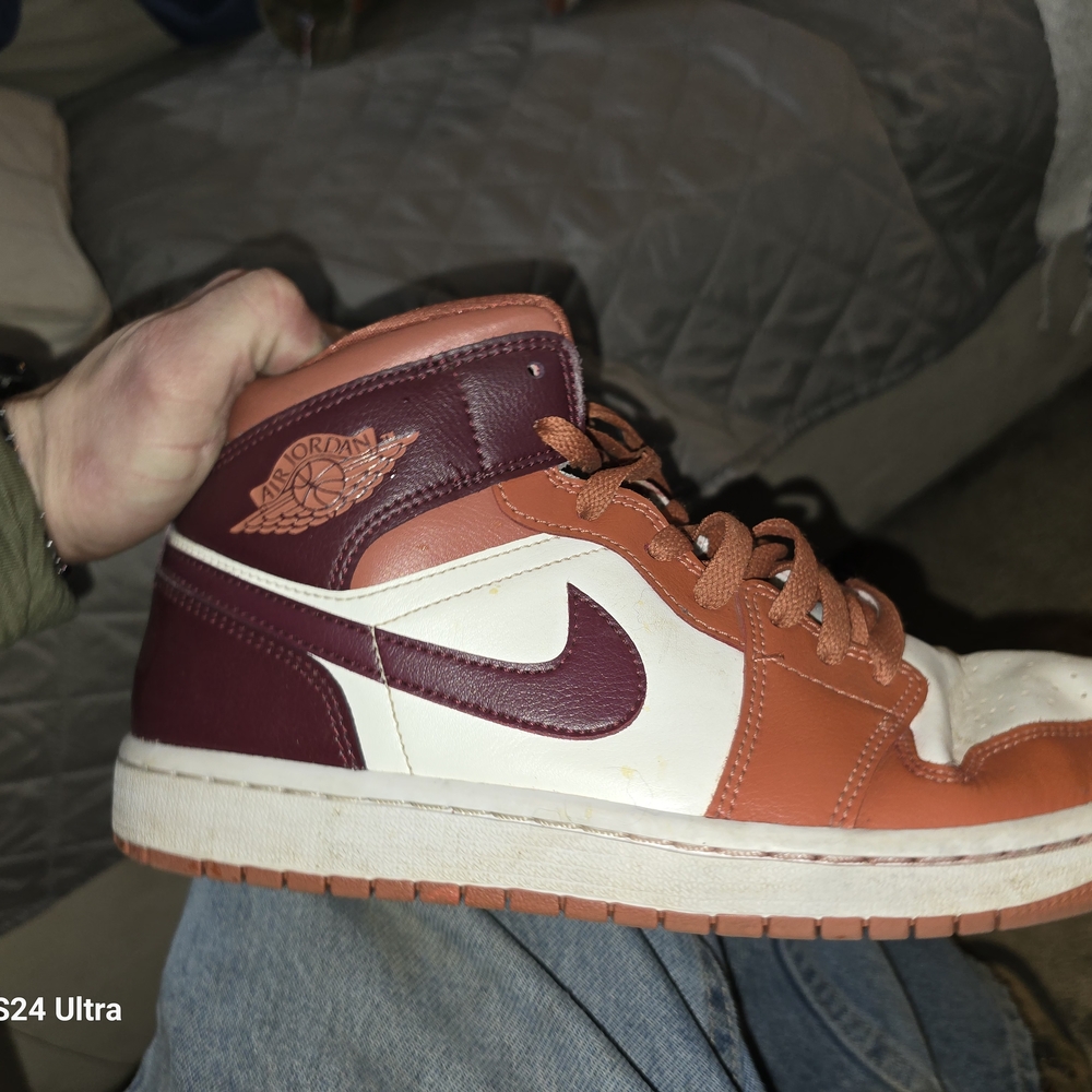 Nike Women's Athletic Shoes - Orange and Maroon